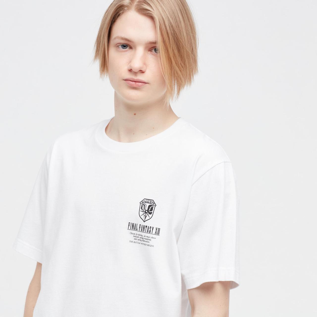 Футболка Uniqlo FINAL FANTASY UT розмір XL біла (449086) - фото 2 - id-p1745558329