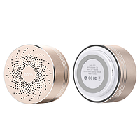 Колонка беспроводная портативная HOCO BS5 Swirl Tarnish Акустика Bluetooth (Micro-SD до 32 Гб) 3W Золотистая