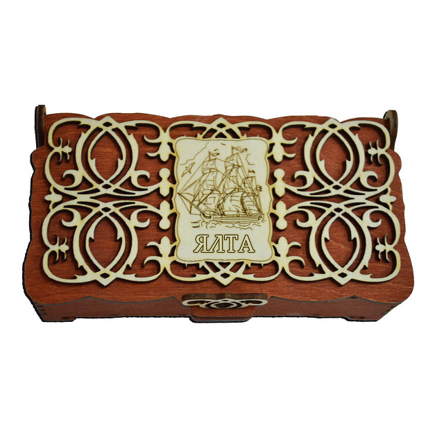 Дерев'яна скринька "Кораблик" Ялта, фото 1