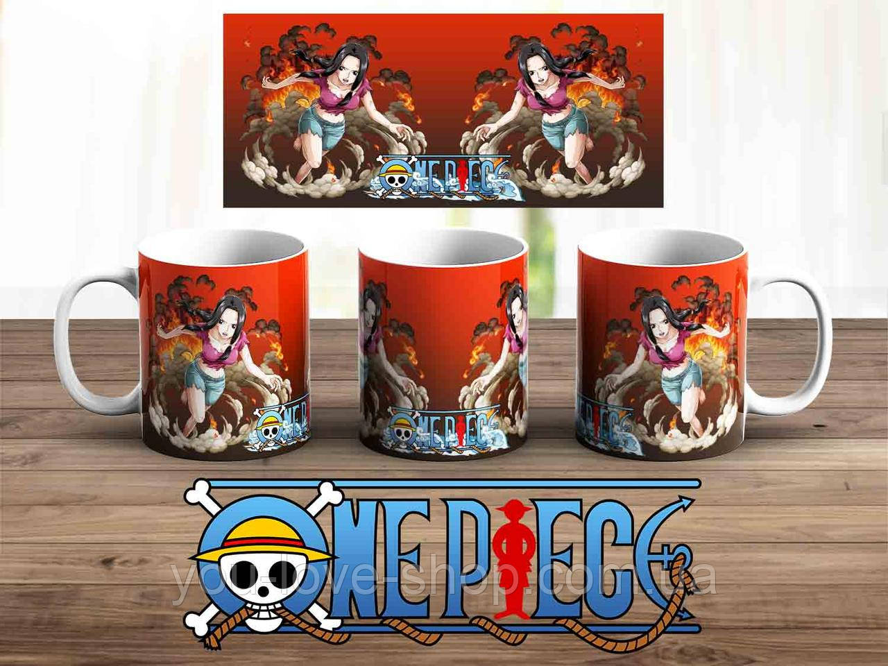 Чашка One Piece "У вогні" / Кружка Ван Піс, фото 1