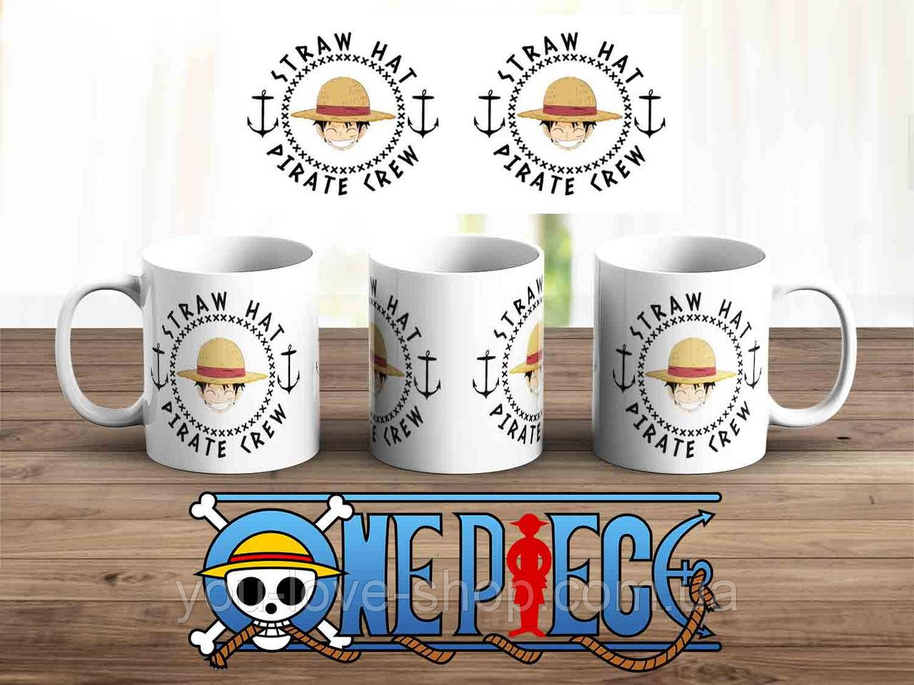 Чашка 330мол One Piece "Pirate crew" / Чашка 330мол Ван Піс, фото 1
