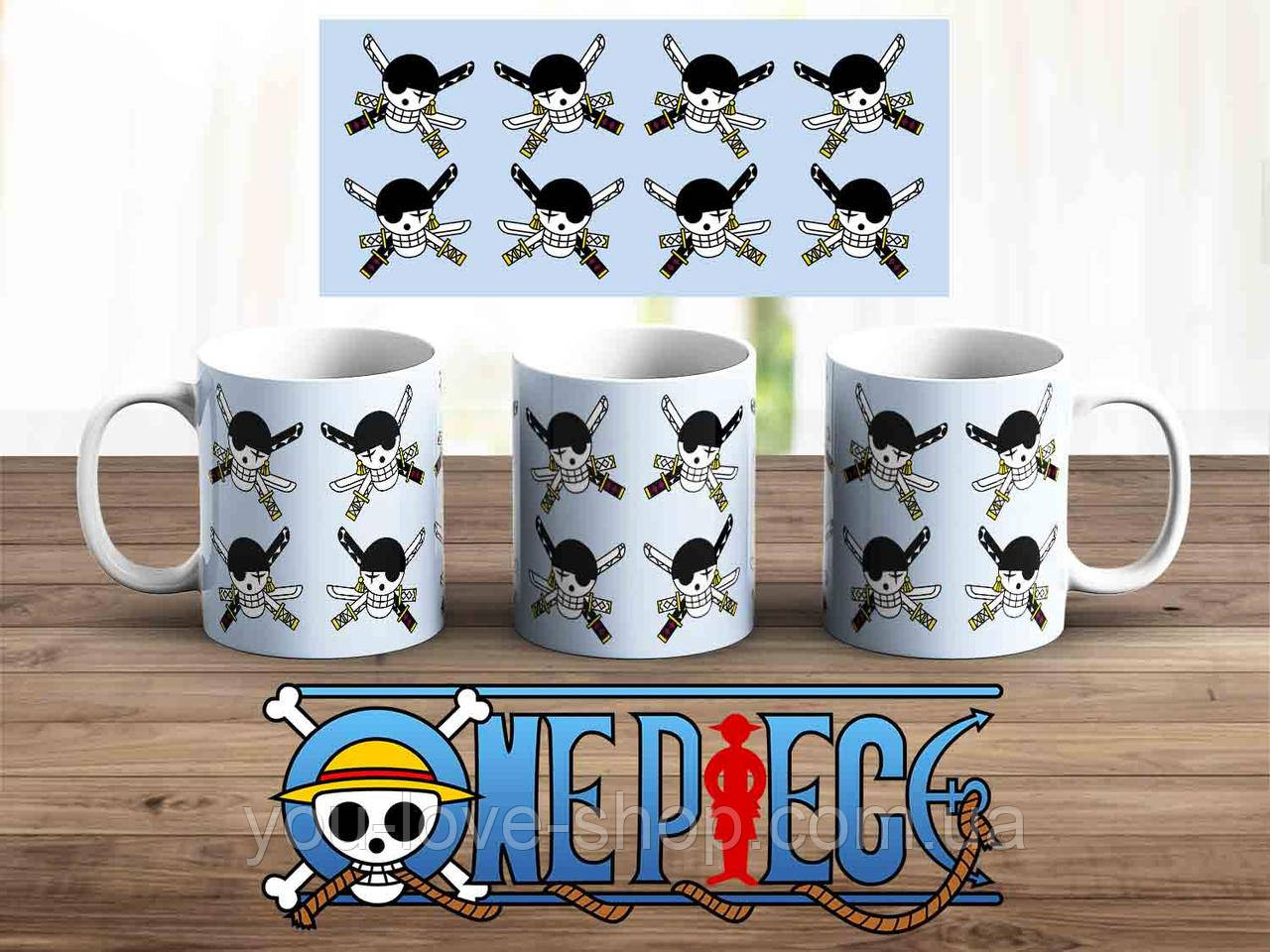 Чашка One Piece "Черепи" / Кружка Ван Піс, фото 1