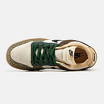 Кросівки Nike SB Dunk Low Safari Brown Beige / Найк СБ Данк Сафарі Низькі Коричневі з Бежевим, фото 5