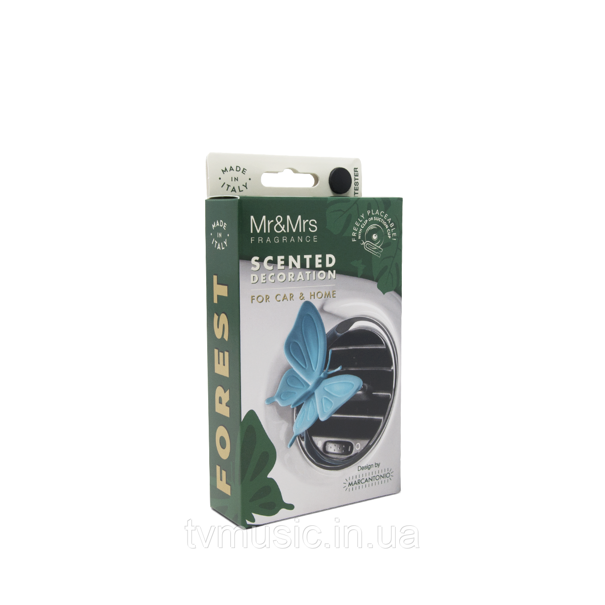 Ароматизатор у машину Mr&Mrs FOREST Butterfly Light Blue - Cucumber, фото 1
