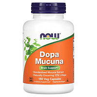 NOW Foods, Допа Мукуна ( Dopa Mucuna), 180 капсул