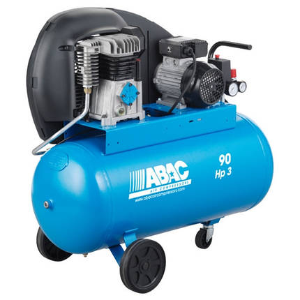 Компресор ABAC A29B 90CM3 ремінний двоциліндровий, фото 1