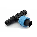 Трійник перехідний трубка-стрічка 16 мм, Evci, SantehPlast (йоршові фітинги для крапельного поливу), фото 2