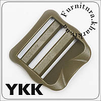 Пряжка регулировочная трехщелевая YKK 30 мм хаки