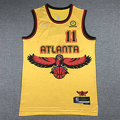 Жовта майка Трей Янг 11 Аталанта Nike Young Atlanta Hawks NBA сезон 2023