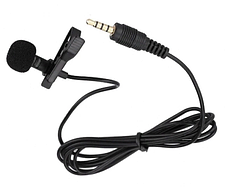 Універсальний петличний мікрофон XO-MKF 01(3.5мм, 2м), чорний, фото 3