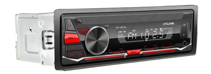 Магнитола Cyclone MP-1086R BA (Microsd, Bluetooth, FM, USB)