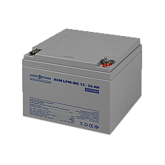 Акумулятор мультигелевий LPM-MG 12 V — 26 Ah