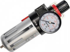 YATO Фільтр пневмат. з редукт-м і манометром , 1/2", max. P= 0.93 Mpa