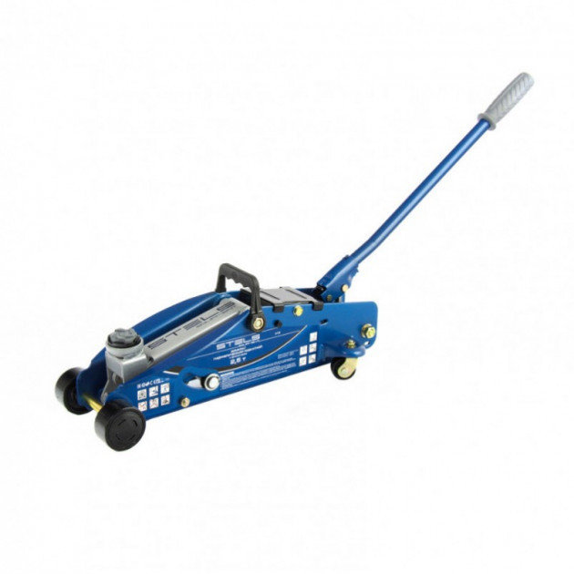 Домкрат подкатной STELS с фиксатором, 2,5 т, SAFETY PIN, 140-385 мм, в ...
