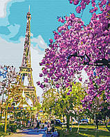 Картина Малювання за номерами Країни та міста В центрі Парижу 40х50см картини в цифрах Brushme BS3777