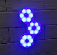 Настенные Led Lighted сотовые светильники Белая модульная светодиодная подсветка 3 шт.