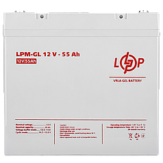 Акумулятор гелевий LogicPower LPM-GL 12 V — 55 Ah