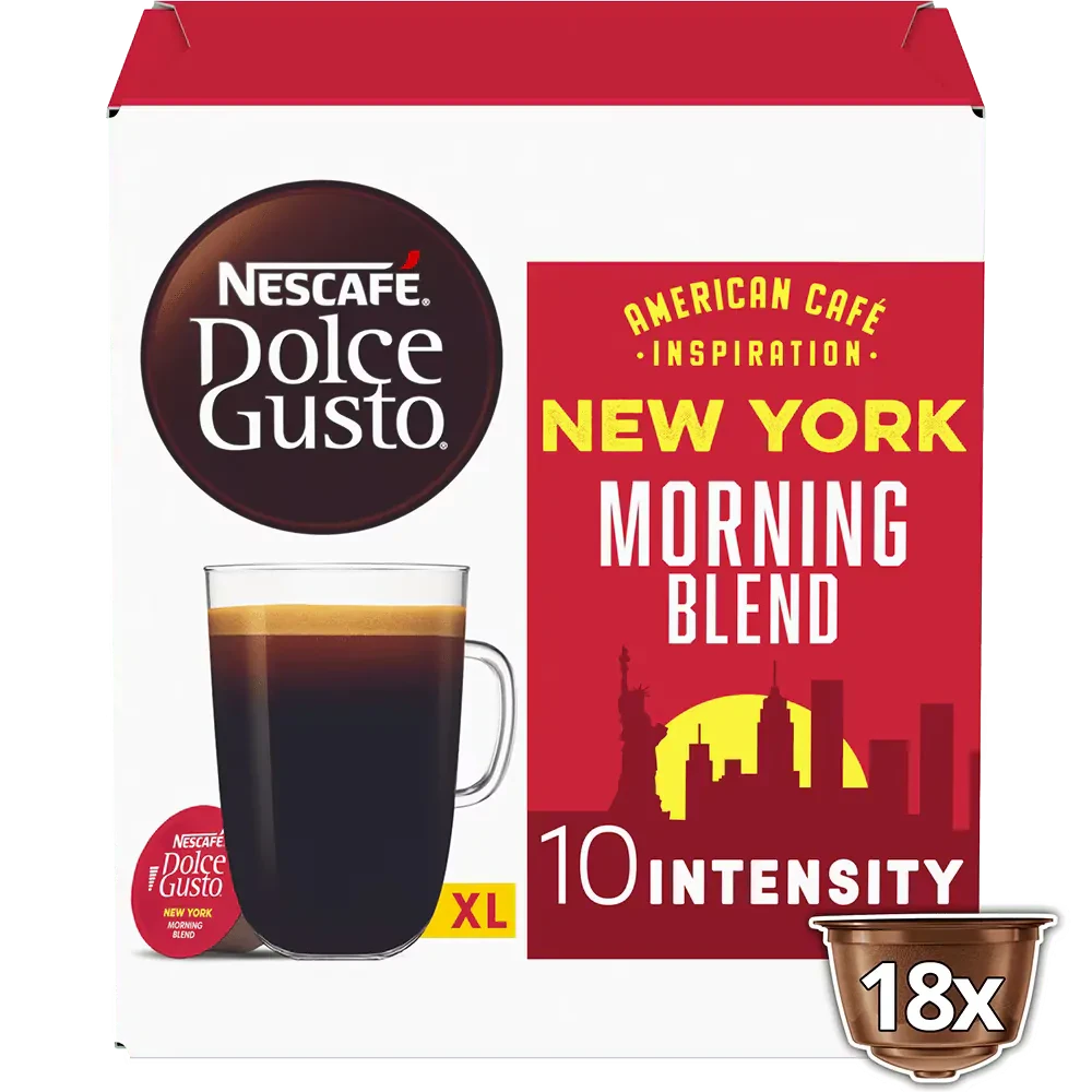 Кава в капсулах Dolce Gusto NEW YORK MORNING BLEND – AMERICAN CAFÉ INSPIRATION 18 капсул!