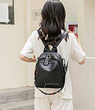 Рюкзак стильна сумка жіноча шкіряна, фото 6