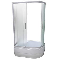 Душова кабіна Artex HRT-81-10 L 100x80x193 матове скло, середній піддон