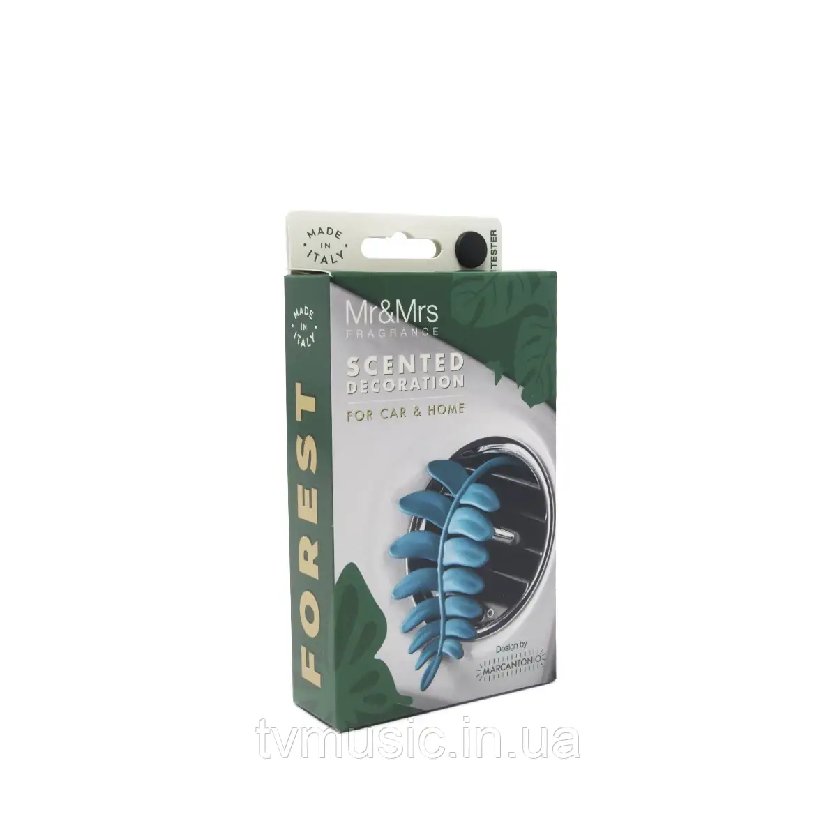 Ароматизатор у машину Mr&Mrs FOREST Fern Tile Blue - Cedar Wood, фото 1