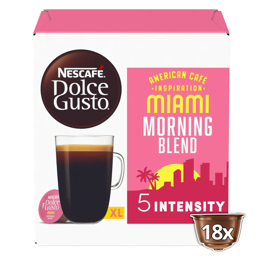 Кава в капсулах Dolce Gusto MIAMI MORNING BLEND – AMERICAN CAFÉ INSPIRATION 18 капсул!