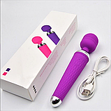 Вібратор масажер кліторний і вагінальний стимулятор, Вібромасажний мікрофон, що перезаряджається, Інтимні іграшки, фото 9