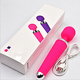 Вібратор масажер кліторний і вагінальний стимулятор, Вібромасажний мікрофон, що перезаряджається, Інтимні іграшки, фото 8