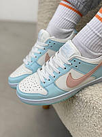 Кроссовки, кеды отличное качество Nike SB Dunk Blue Pink Размер 36