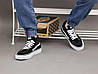 Чоловічі та жіночі високі кеди Vans Sk8-Hi Mid Black Ванс СК-8 Хай Мід чорно-білі унікс класична модель, фото 10