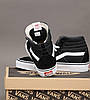 Чоловічі та жіночі високі кеди Vans Sk8-Hi Mid Black Ванс СК-8 Хай Мід чорно-білі унікс класична модель, фото 11