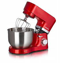 Планетарний міксер, тістоміс HEINRICH'S HKM 6278 Червоний (1300 Вт, 6.2 л, Німеччина)