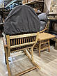 Крісла-гойдалки з лози 2шт.+столик+накидки, фото 9