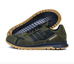 Чоловічі шкіряні кросівки Adidas Terrex Green