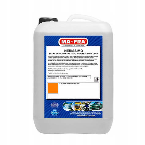 Чорнитель поліроль резини Ma-Fra NERISSIMO 6кг концентрат Італія, фото 1