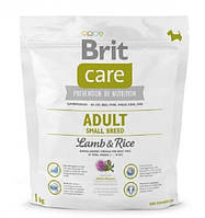 Brit Care Adult Small Breed Lamb & Rice 1кг сухой корм с ягненком и рисом для собак малых пород