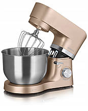 Планетарний міксер, тістоміс HEINRICH'S HKM 6278 Жовте золото (1300 Вт, 6.2 л, Німеччина)