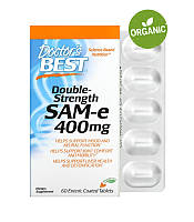 Doctor's Best, SAMe, S-аденозилметионин, 400 мг, 60 таблеток