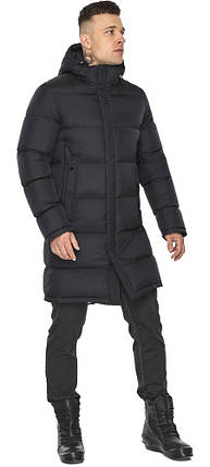 Стильна чоловіча чорна куртка зимова модель 49773, фото 2