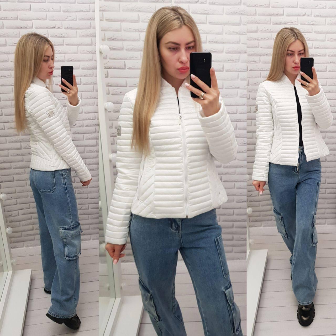 Куртка весна-осінь куртка біла, арт 470