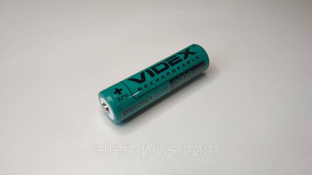Акумулятор Videx Li-Ion 18650 2800mAh, опуклий плюс