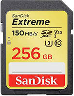Карта памяти SANDISK 256GB SDXC class 10 UHS-I U3 Extreme