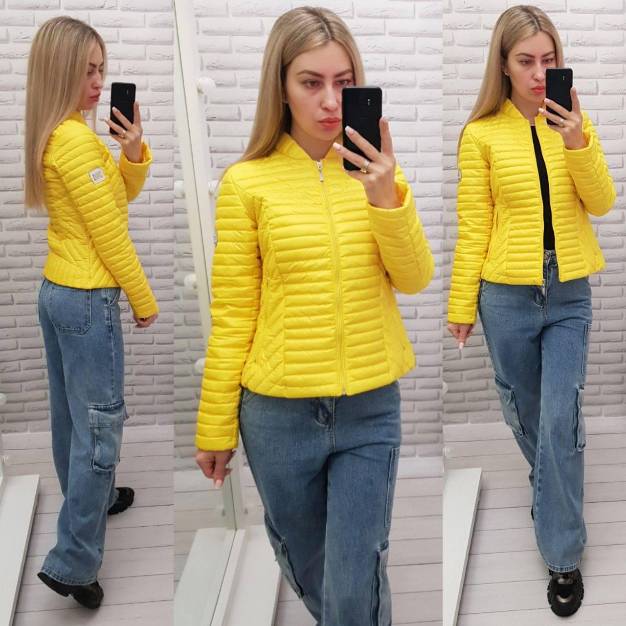 Куртка весна-осінь куртка жовта, арт 470