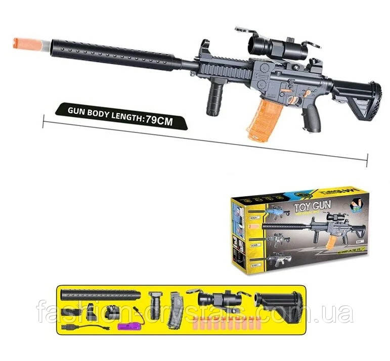 Купить Игровой автомат с прицелом на аккумуляторе 906, цена 591.78 ...