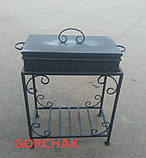 Кришка для жаровні мангалу на 10 шампурів (650х350 мм), фото 6