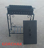 Кришка для жаровні мангалу на 10 шампурів (650х350 мм), фото 7