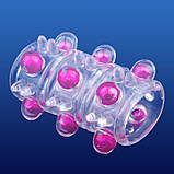 Насадка на пеніс, насадка на вібратор, насадка на член, ерекційне кільце (вид.N4), прозорий, фото 2