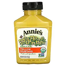 Annie's Naturals, Органічна жовта гірчиця, 9 унцій (255 г)