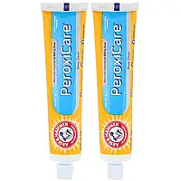 Arm & Hammer, PeroxiCare, Deep Clean, Fluoride Anticavity Toothpaste, Clean Mint, Twin Pack 6.0 oz (170 g)