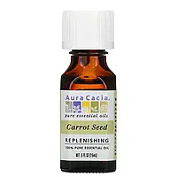 Aura Cacia, 100% чистое эфирное масло, семена моркови, 15 мл (0,5 жидк. унции) Киев